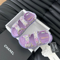 Dad Sandals Sheepskin Heather Purple