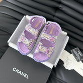 Dad Sandals Sheepskin Heather Purple