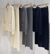 LP KNIT CARDIGAN & WIDE-LEG PANTS SET STYLE 39