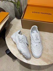 FOOTPRINT SOCCER SNEAKER IN WHITE CALFSKIN