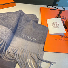 SCARF 180 CM IN LAVENDER GRAY CASHMERE 366049