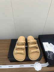 DAD SANDAL IN YELLOW CREAM LAMBSKIN MULE