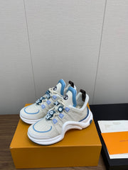 LV ARCHLIGHT SNEAKER BEIGE MIX COBALT BLUE CALFSKIN