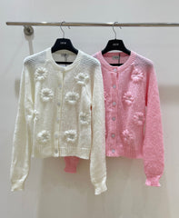 CELINE 25S CROCHET SLEEVE KNIT JACKET 0092