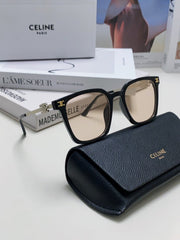 TRIOMPHE SUNGLASS 497818 IN SILVER METAL LIGHT BROWN LENSES