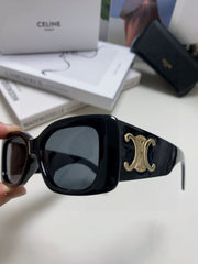 TRIOMPHE SUNGLASSES 548602 IN BLACK ACETATE