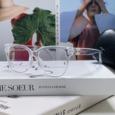 SQUARE SUNGLASSES 632887 IN CLEAR ACETATE