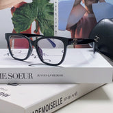 SQUARE SUNGLASSES 632890 IN BLACK ACETATE