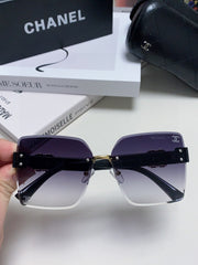 SQUARE SUNGLASSES 632893 IN BLACK ACETATE GRAY SMOKE LENSES