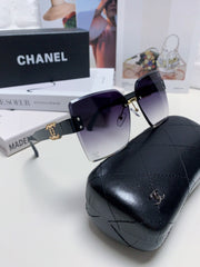 SQUARE SUNGLASSES 632893 IN BLACK ACETATE GRAY SMOKE LENSES