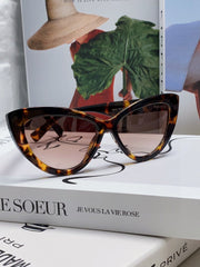 GLIMPSE CAT EYE SUNGLASSES 555885 IN HAVANA ACETATE