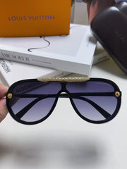 BLACKWOOD SUNGLASSES 567461 IN BLACK ACETATE GOLD METAL
