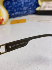 CAT EYE SUNGLASSES 567468 IN BROWN CLEAR ACETATE