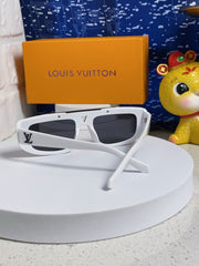 CLASH PILOT SUNGLASSES 567478 IN WHITE ACTETE BLACK METAL