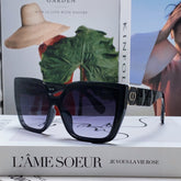 LADY 95.22 S2F SUNGLASS 571586 IN BLACK ACETATE GREY SMOKE