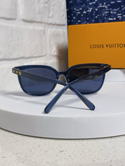 CAT EYE SUNGLASSES 571650 IN BLUE CLEAR ACETATE