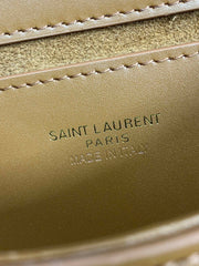 VOLTAIRE TOP HANDLE IN BOX 21 IN TAWNY BROWN CALFSKIN GOLD HARDWARE