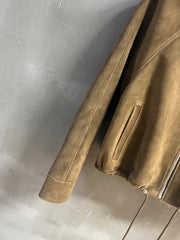 Loewe 2025 Leather Jacket Khaki Brown Cashmere