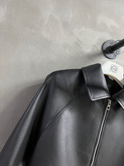 Loewe 2025 Leather Jacket Black Sheepskin