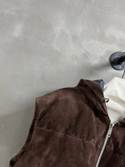 PRADA 25S SUEDE DOWN VEST 384