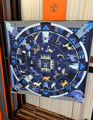 HERMES 25S SCARF 90 IN SILK 007