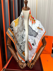 HERMES 25S SCARF 90 IN SILK 730546