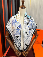 HERMES 25S SCARF 90 IN SILK 732033