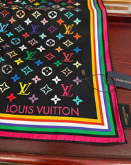 LV SCARF 90 CM IN SILK 07