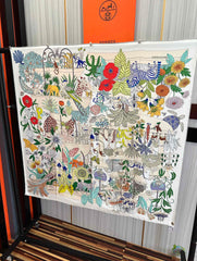 HERMES 25S SCARF 90 IN SILK 735741