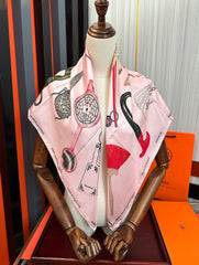 HERMES 25S SCARF 90 IN SILK 004