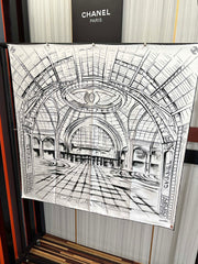 CHANEL 25S SCARF 90 IN SILK 001