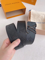 LV 25S BELT 40 MM IN BLACK CALFSKIN 593217