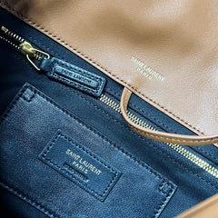 JAMIE 4.3 SMALL BAG 25 IN TAWNY BROWN LAMBSKIN GOLD HARDWARE