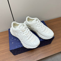 GG Ripple Leather Sneakers White