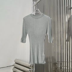 MIUMIU SHORT-SLEEVE KNIT TOP STYLE 513