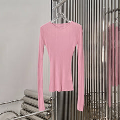 MIUMIU LONG-SLEEVE KNIT TOP STYLE 516