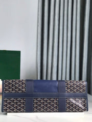 GOYA VILLETTE TOTE 45 IN NAVY BLUE GOYARDINE CANVAS