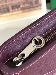 HIRONDELLE BAG 25 IN WINE RED LAMBSKIN AND GOYARDINE CANVAS