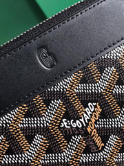 MATIGNON MINI WALLET 11 IN BLACK GOYARDINE CANVAS AND CALFSKIN