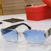 PANTHÈRE GEOMETRIC SUNGLASSES CT0637S IN METAL AND ACETATE