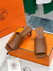 ICONIQUE 60 SANDAL IN BRONZE BROWN CALFSKIN