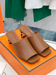 ICONIQUE 60 SANDAL IN BRONZE BROWN CALFSKIN