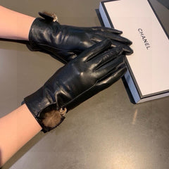 GLOVES IN BLACK LAMBSKIN 456328