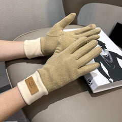 GLOVES IN TORTILLA BROWN WOOL 462255