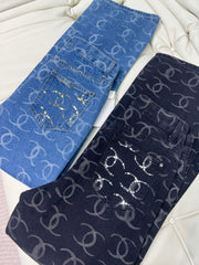 DENIM CC LOGO BLACK JEANS