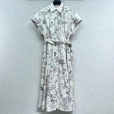 DIOR FLORAL LONG DRESS 275014