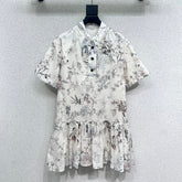 DIOR SHORT-SLEEVE RETRO DRESS 275031