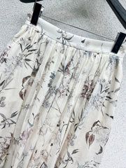 DIOR CLASSIC FLORAL LONG SKIRT 275021