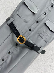 MIUMIU SLEEVELESS DRESS WITH BELT STYLE 64