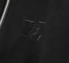LV BLACK JACKET EMBROIDERED LOGO 239045